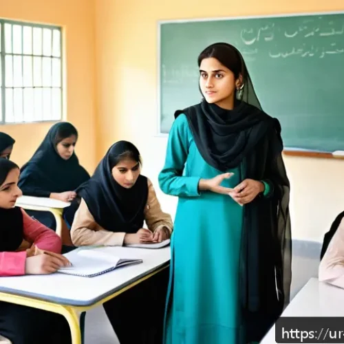 Home 32 모듈식 역량 개발에서의 실패 사례 분석 - A detailed and culturally authentic classroom scene in a modern Pakistani educational setting, featu...