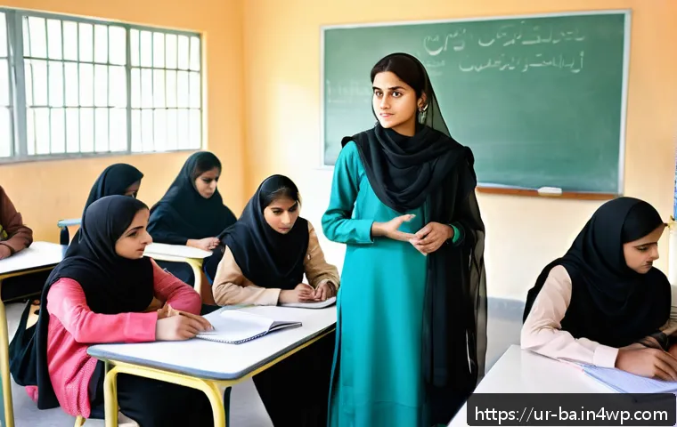 모듈식 역량 개발에서의 실패 사례 분석 - A detailed and culturally authentic classroom scene in a modern Pakistani educational setting, featu...